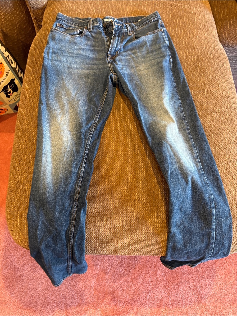 Old Navy Men's Straight Jeans in Blue Wash 32x34